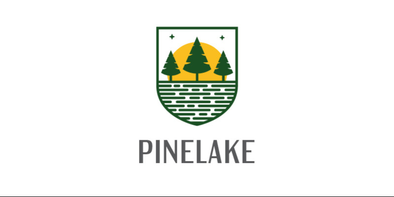 Pinelake Outdoor Nature Landscape Logo Design