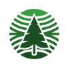 Pine Tree Circle Natural Logo Design Template