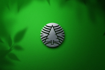 Pine Tree Circle Natural Logo Design Template Screenshot 2
