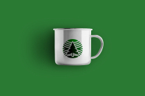 Pine Tree Circle Natural Logo Design Template Screenshot 3