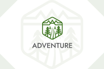 Adventure Forest Mountain Nature Logo Design Screenshot 1