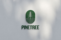 Pine Tree Natural Logo Design Template Screenshot 1