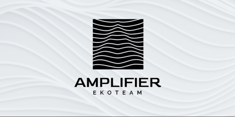 A Amplifier Eko Wave Abstract Logo Design