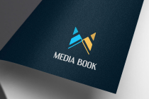 M Letter Media Book Logo Design Screenshot 3