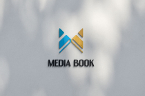 M Letter Media Book Logo Design Screenshot 5
