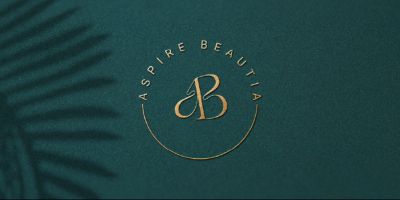 Letter AB fashion beauty logo design
