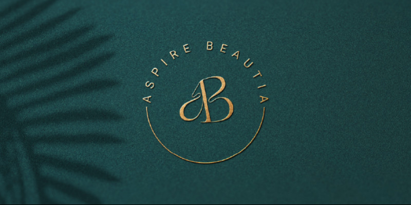Letter AB fashion beauty logo design