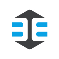 Letter B E Real Estate House Logo Design