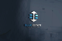 Letter B E Real Estate House Logo Design Screenshot 2