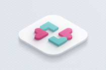 Love Medical Health Care Plus Logo Design Screenshot 3