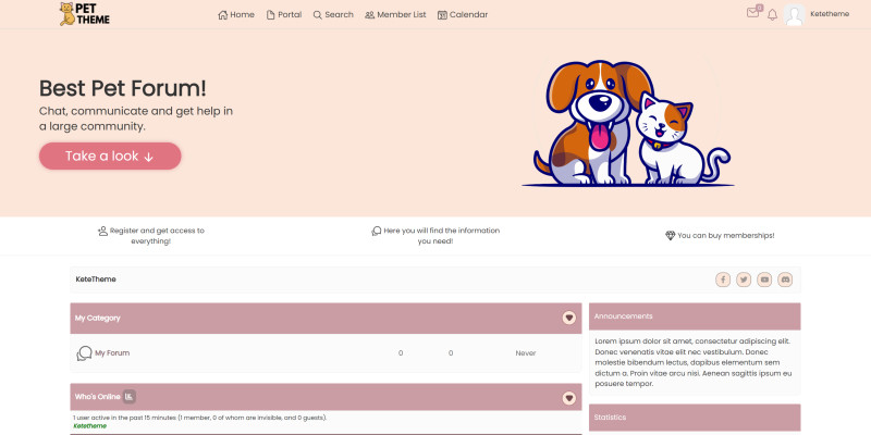 PetTheme - MyBB Theme