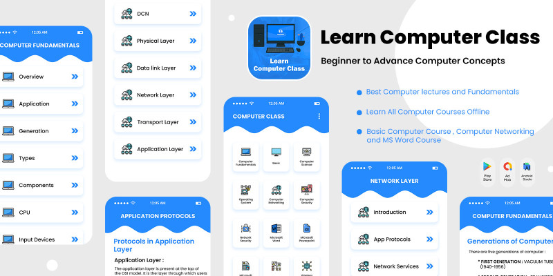 Learn Computer Course Offline - Android Template