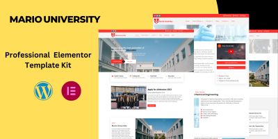 Mario University - College Elementor Template Kit