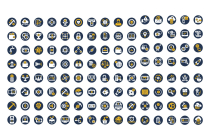Digital Currency Bitcoin Vector Icons Screenshot 1