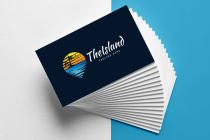 The Island Sea Beach Logo Design Screenshot 3