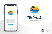 The Island Sea Beach Logo Design Screenshot 5