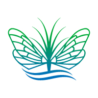 Luxury Landscape Pool Butterfly Lawn Logo