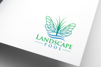 Luxury Landscape Pool Butterfly Lawn Logo Screenshot 1