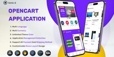 Ionic Opencart Application For Android And iOS 