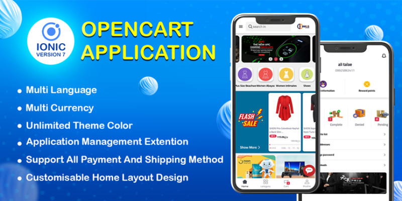 Ionic Opencart Application For Android And iOS 