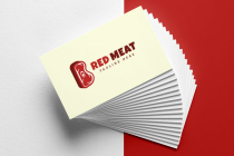 Letter B Beef Steak Red Meat Restaurant Logo Screenshot 3
