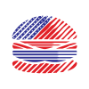 American Burger Logo Design