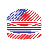 American Burger Logo Design