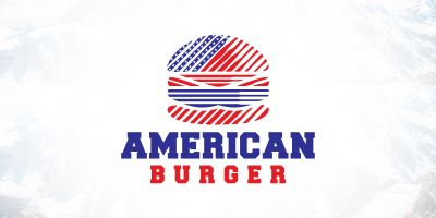American Burger Logo Design