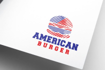 American Burger Logo Design Screenshot 1