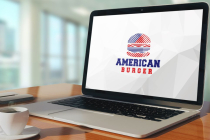 American Burger Logo Design Screenshot 2