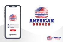American Burger Logo Design Screenshot 5
