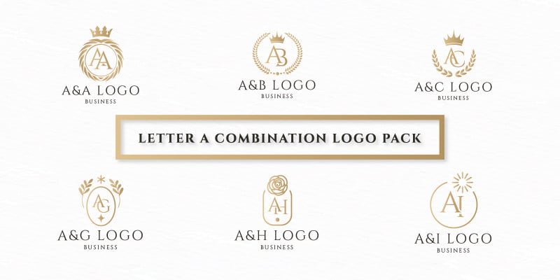 Letter A Combination Logo Pack Pro Branding