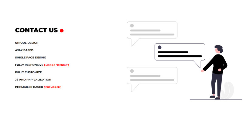 Contact Us - PHP and Ajax Contact Us Form 