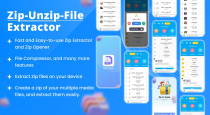 Zip Unzip files extractor - Android App Template Screenshot 1