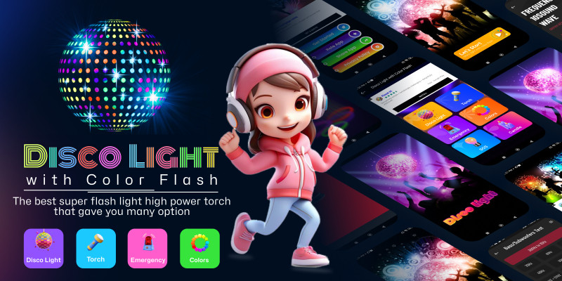 Disco Light with Color Flash - Android App Templat