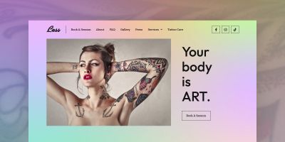 Tattoo Artist And Piercing Studio WordPress Theme