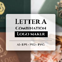 Letter A Combination Logo Maker Pack