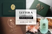 Letter A Combination Logo Maker Pack Screenshot 1