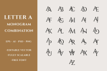 Letter A Combination Logo Maker Pack Screenshot 2
