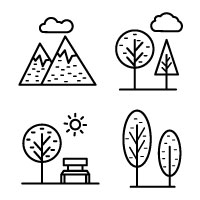 Nature and Park Plant Vector