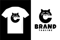 Creative Letter C Cat Logo Design Screenshot 3