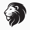 Lion Head Illustration Logo Template