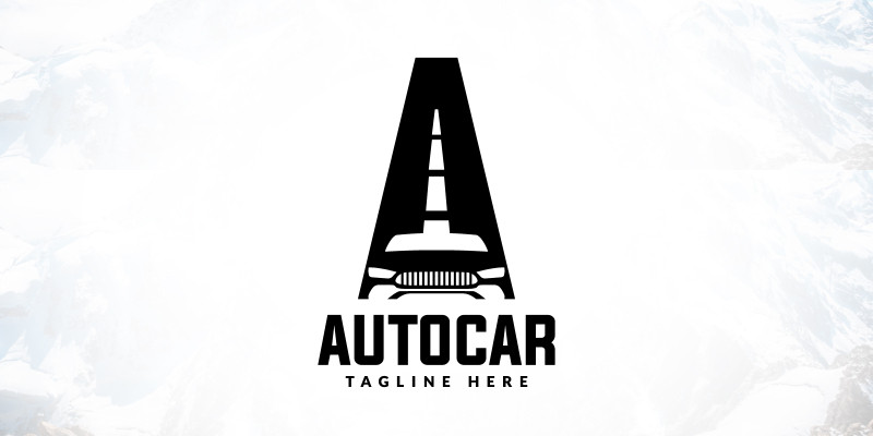 Letter A Automotive Brand Car Logo Design