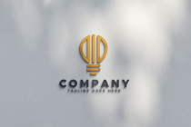 Letter D Light Bulb Logo Design Template Screenshot 3