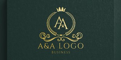Letter A and A Luxury Logo