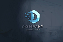 Digital Agency Letter D Logo Screenshot 1