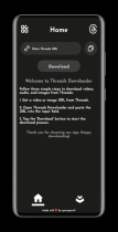 Threads Downloader - Android App Source Code Screenshot 1