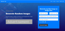 Random Image Generator Website PHP Script Screenshot 1