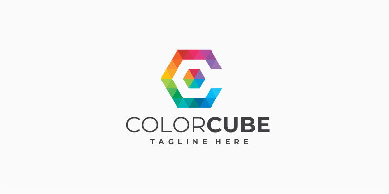 Color Cube Logo Template