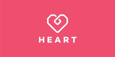 Geometric Heart Logo